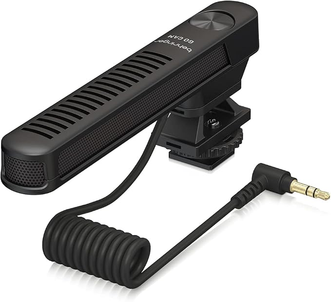 Behringer GO CAM Shotgun Microphone Wired Professional Camera Mic for Podcast Interviews Vlogs Live Streaming Audio Recorder, Black - Image 5