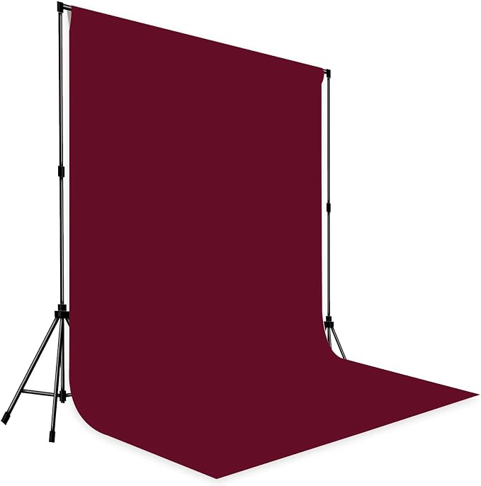 Wine Red Photo Backdrop Professional Photography Background Cloth 10x10ft | Seamless Design eliminates Wrinkle Portrait Photography Wedding Dark Theme Decorations - Image 3