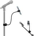 Mic Stand Phone Holder, 15.7 Inch Long Flexible Gooseneck Mount Clamp for Microphone Music Stand Tripod Fill Light Pole, Cell Phone Clip for iPhone, Galaxy, All Smartphones by Hiyoo