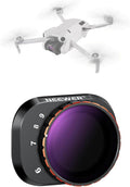 NEEWER Variable ND Filter Compatible with DJI Mini 4 Pro, ND64-512 6-9 Stops Multicoated HD Optical Glass Drone Camera Lens Video Recording Aerial Photography Accessories by Neewer
