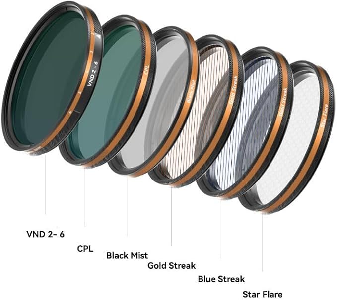 Fotorgear Camera Lens Filter,67mm Clip On Filters Professional Photography for Camera Lens, 67mm Universal Phone Polarizer Filter CPL ND Black Mist Gold Streak for iPhone Xiaomi Huawei (Black Mist) - Image 3