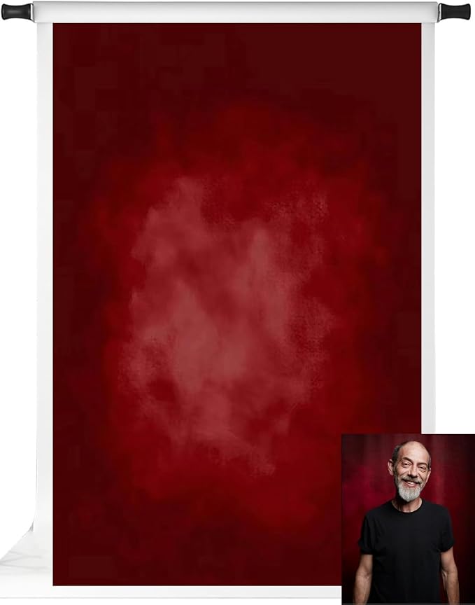 Kate Red Photography Backdrops Abstract Photo Backdrop Poratrait Background for Photoshoot, 6.5x10ft by KateBackdropforPhotography