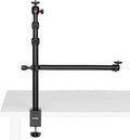 SMALLRIG Camera Desk Mount Table Stand, 13"-35.4" Adjustable Light Stand | Tabletop C Clamp with 1/4"-20 Screw Ball Head for DSLR Camera, Ring Light, Live Streaming, Photo Video Shooting - 3992 by SmallRig
