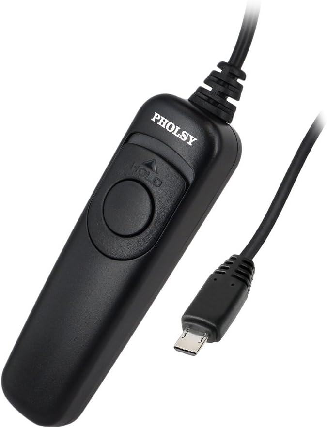 PHOLSY S8 Shutter Remote Control Cable Release Cord for Sony | Compatible with Sony a1 a9 a7 a7R a7S a6600 a6500 a6400 a6300 a6100 a6000 a5000 RX100II RX10 RX0 a68 a58 ZV1 HX99 QX1 RM-SPR1 by PHOLSY%C2%AE