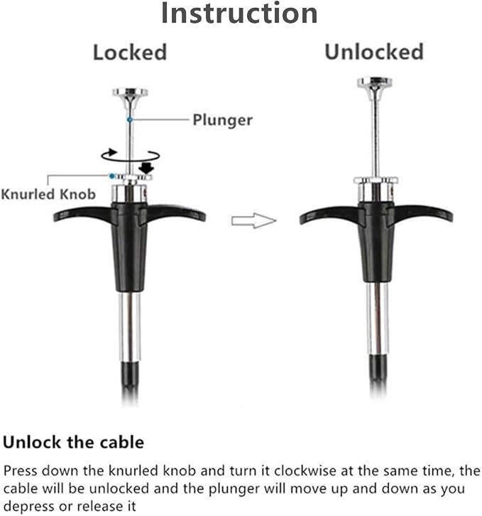 Mechanical Shutter Release Cable Threaded Cable Release Cord - 100cm | for Fujifilm and any camera features threaded shutter release button, Bulb-Lock for Long exposures, Prevent camera shake - Image 4