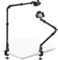 ULANZI ZJ02 Camera Desk Mount Stand Overhead Magic Articulating Arm | 98cm/38.6inch, 4-Section Adjustable, Aluminum, 1/4" Ball Head, for Cameras DSLR Lights Streaming Photo Video Shooting by ulanzi