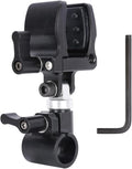 NICEYRIG Shotgun Microphone Holder Universal for Microphone/LED Torch - 628 | 18.5mm - 35mm Adjustable Aluminum Clamp for 15mm Rod Mount Shocks and Noises Absorption by NICEYRIG
