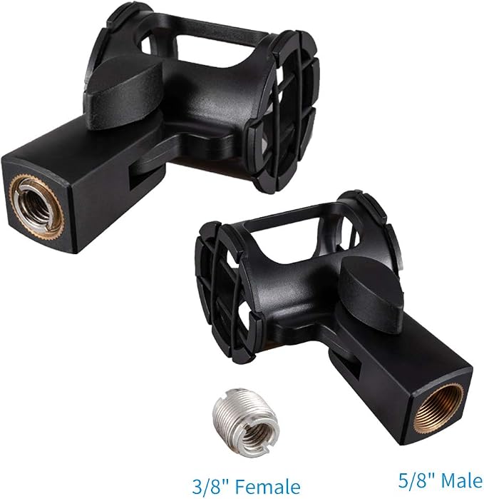 Microphone Shock Mount Holder Clip Mic Anti-Vibration for Condenser Shotgun Mic like Rode NTG-1 NTG-2 NTG-3 NTG-4 NTG-4+ NTG-5 Sennheiser MKE 600 - Image 4