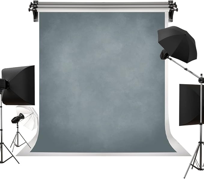 Kate 5x7ft Abstract Blue Grey Backdrop Portrait Backdrops for Vintage Photography by KateBackdropforPhotography