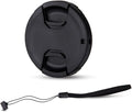 JJC 77mm Front Lens Cap Cover + Anti-Loss Cap Keeper Leash for Camera Lens | for Canon RF 14-35mm f4L IS USM, Nikon Z 24-120mm f4, Z 28-400mm f4-8, Sony FE 70-200mm F2.8 Lens & More 77mm Thread Lenses by JJC