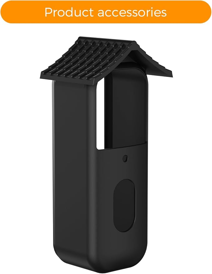 Silicone Cover for Blink Video Doorbell 2025 Waterproof Doorbell Cover, Scratch & Dust Resistant Blink Doorbell Case with Sun Hood, Easy Tool-Free Installation, Black - Image 9