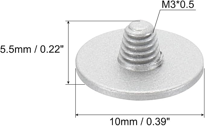 PATIKIL Camera Shutter Button, 3 Pack Soft Shutter Release Button Pure Copper Camera Button Convex Suitable for Nikon for Fujifilm for Leica DSLR/SLR Camera, Silver - Image 2