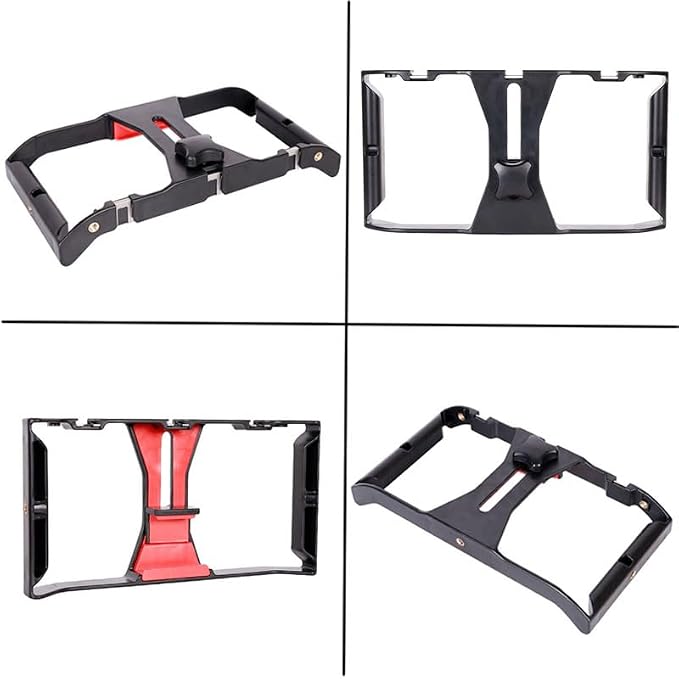 Smartphone Video Cage Rig, HuaerHui Handheld Phone Video Filmmaking Vlogging Stabilizer Grip Tripod Mount Fits Most Phones, with Cold Shoe Mounts, 1/4in Screw Holes to Connect LED Lights/Microphones - Image 2