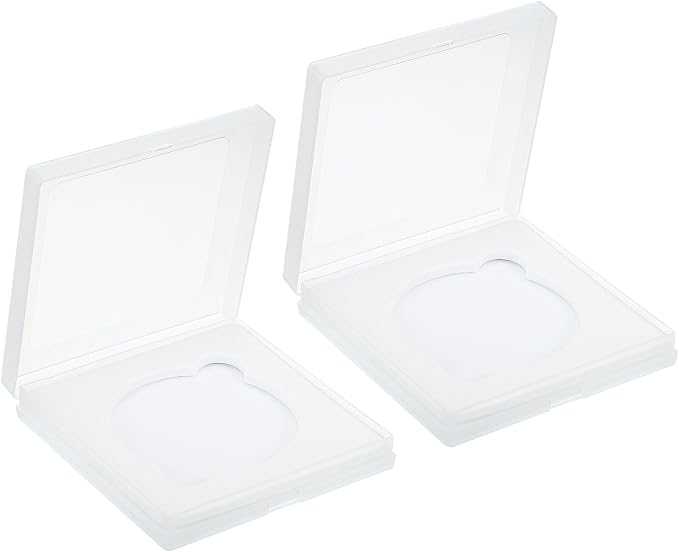 PATIKIL 72mm Lens Filter Case, 2pcs Camera Filter Case Portable Lens Filter Box Water Resistant Dustproof Plastic for Photography Filter Storage by PATIKIL