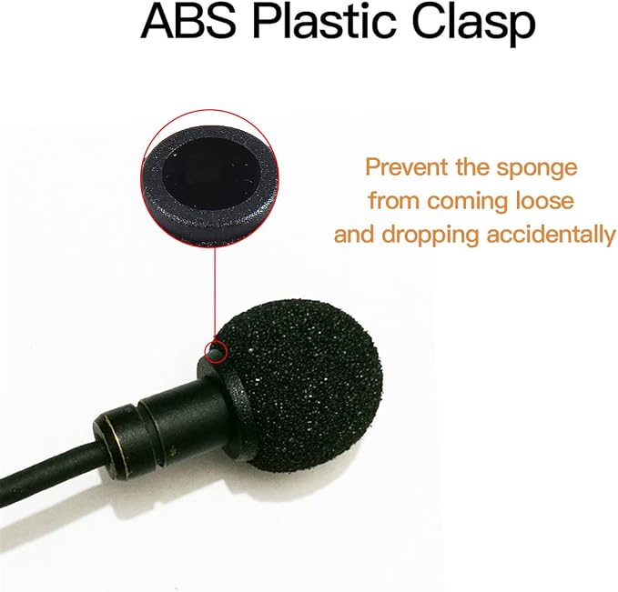 Foam Mic Covers Foam Lavelier Windscreen, Lapel Microphone Foam Cover for Sony Lavalier Microphone Windscreen Replacement Foam Windscreen, Pack of 3 - Image 3