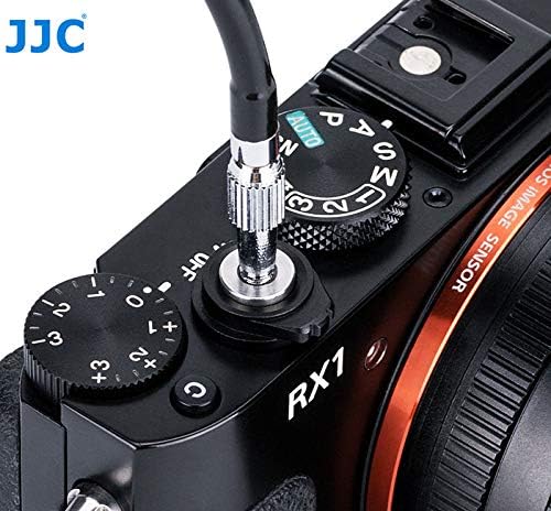 JJC TCR-70R 70cm Mechanical Cable Shutter Release with Bulb-Lock for Fujifilm X10 X20 X30 X100s X100t X-Pro1 X-Pro2 X-E1 X-E2, Leica M6 M7 M8 and Nikon Df F4 FM2 F3 FE FM3a F80, Threaded Release Cable - Image 9