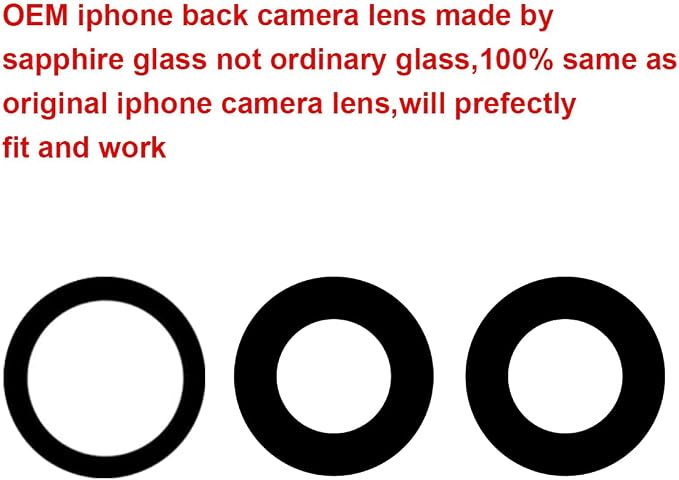 2 Set Back Rear Camera Lens Glass Replacement for iPhone 15 Pro Max with Reparing Toolkit - Image 3