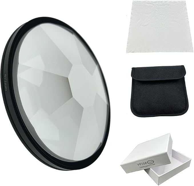 Photography Special Effects Filters Foreground Blur 77mm 8-Sided Kaleidoscope Glass Prism SLR Accessories by JORIXXY