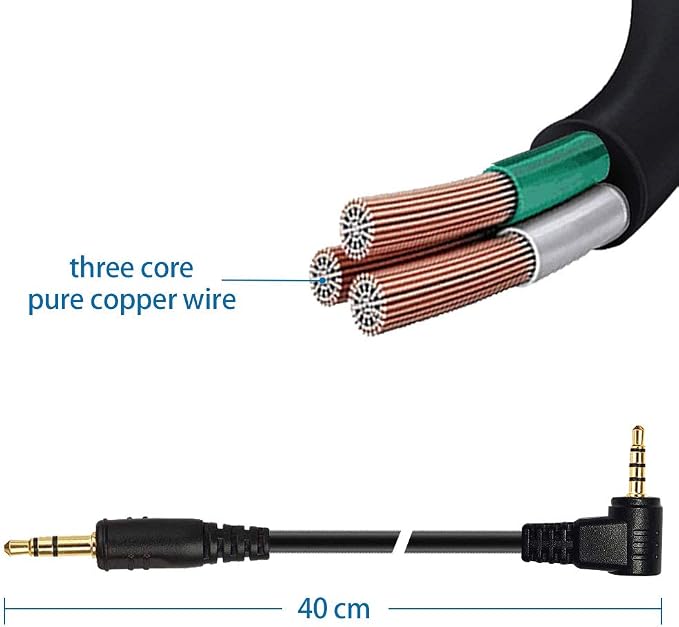Camera Shutter Connecting Cable 3.5mm-DC2 Camera Connecting Cord Plug Compatible for Nikon Cameras (Fit for Pixel Shutter Remote Control TW-283 Series) - Image 2