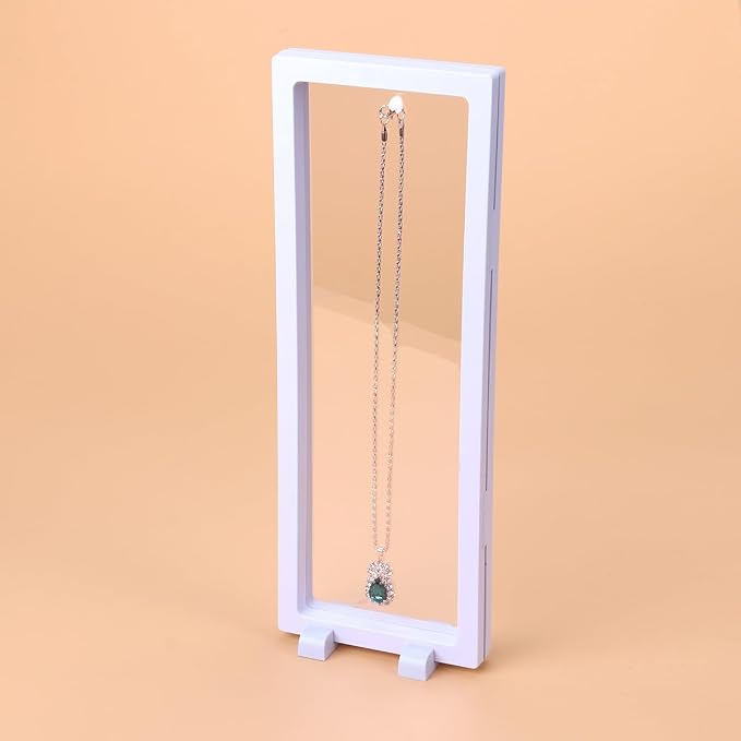 Gatuida Shadow Boxes Display Cases Jewelry Display Box 3d Effect for Store Home 11x30cm (Without Base) - Image 2