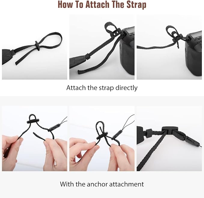 MoKo Camera Strap, Retro Cotton Canvas Woven Strap Universal Shoulder Neck Sling Belt for ALL DSLR/SLR Cameras Canon/Sony/Nikon, Adjustable Thin Strap for Adults & Kids, Black & White | Cotton Vintage Camera Strap,Adjustable Neck Shoulder Strap,for Cam... - Image 6