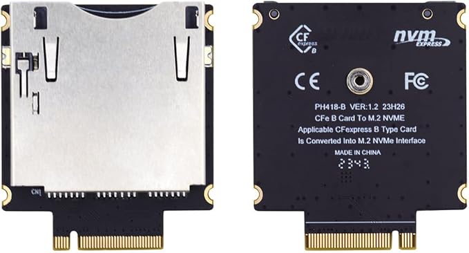 M.2 NVMe M-Key Host to CFExpress Type-B CFB Extension Adapter M2 for CFE Support R5 Z6 Z7 Memory Card - Image 3