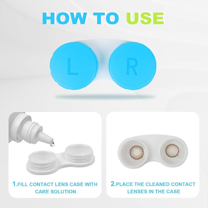 Aoutrow 24 Pack Contact Lens Case Box, Colorful Bulk Box Holder Container, Contact Lens Case Set,Portable, Travel-Friendly - Image 3