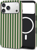 TPU Phone Case for iPhone 17 Pro, MagSafe Wireless Charging Compatible, Shockproof Slim Fit Protective Cover with Anti-Yellowing & Raised Camera Protection (Stripe 2, iPhone 17 Pro(6.3")) by Unknown