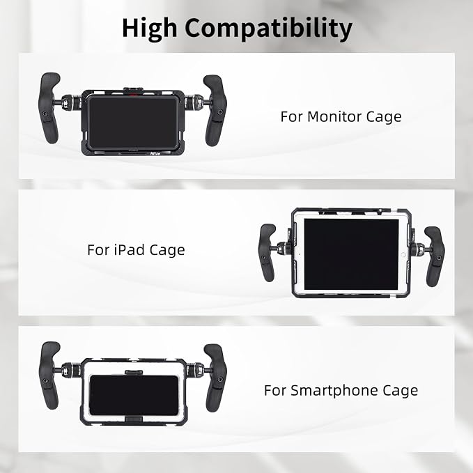 Nitze Side Handle Kit with Rosette for ARRI - PA32A | 360° Adjustable, Left and Right Side Handles, For Smartphone / iPad / Monitor / Camera Cages - Image 8