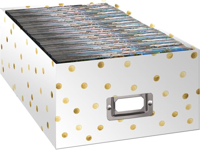 Pioneer Photo Albums B-1G Golden Dots Photo Box, Gold (Pack of 6) - Image 2
