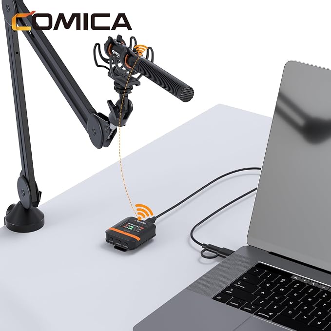 comica VM40 Wireless Shotgun Microphone,2.4G Super Cardioid Polar Pattern | 48kHz/32-bit Float Recording,Wired/Wireless Dual Modes,32G On-Board Recording for 40-Hour Storage - Image 4
