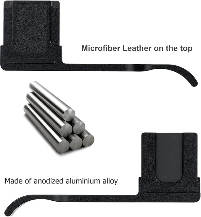 JJC Metal Thumbs Up Grip for GRIIIx GRIIIx HDF Ricoh GRIII GRIII HDF, Hot Shoe Cover Cap Protector for GR3x GR3x HDF GR3 GR3 HDF, Better Balance and Comfortable Secure Grip | Hot Shoe Cover Cap Protector for GR3x GR3x HDF GR3 GR3 HDF, Better Balance an... - Image 3