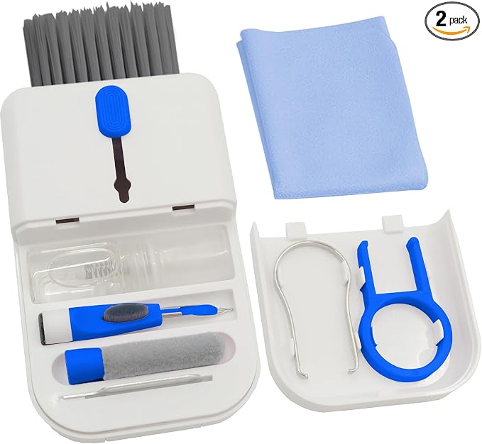 Headphone Earbud Cleaning Brush Pen for Airpod Pro 2, Hatstart Laptop Computer pc Keyboard Gaming Cleaner Accessories Kit for iPhone iPad Airpod MacBook, Phone Tablet Screen Clean as Cool Desk Gadget by Hatstart