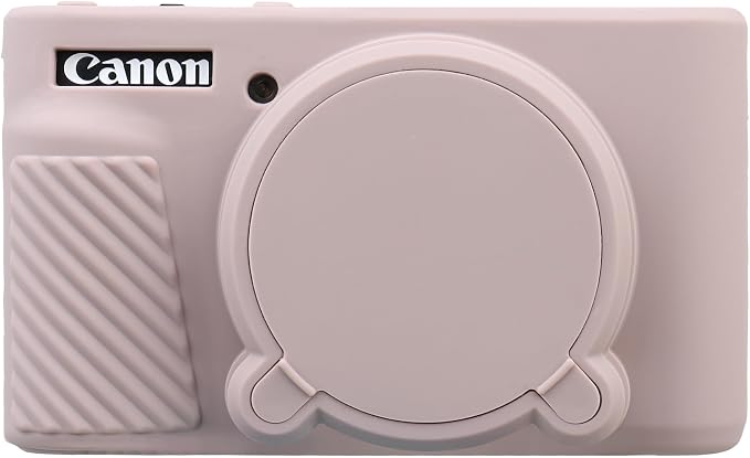 BOVKE Silicone Camera Case for Canon PowerShot SX740/ SX730 Digital Camera, SX740 Camera Case Soft Cover Rubber Camera Sleeve with Removable Lens Cover, Gray by BOVKE