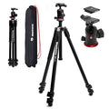 Manfrotto 290XTRA Aluminum Camera Tripod with 496 Ball Head, 3 Segments, 4 Angles, Quick Releases, Arca-Swiss Compatible, 10 kg Load Capacity, Carry Case, for DSLR & Mirrorless Cameras by Unknown
