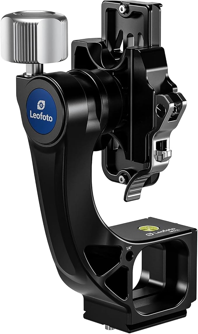 Leofoto MPG-02L Professional Gimbal Attachment for Tripod Heads, Fast Lever-Release Clamp with Safety Latch, Arca-Swiss Compatible Side Mount Head for Super Telephoto Lenses, Wildlife & Sports by TAKINGITFURTHER-LEOFOTO