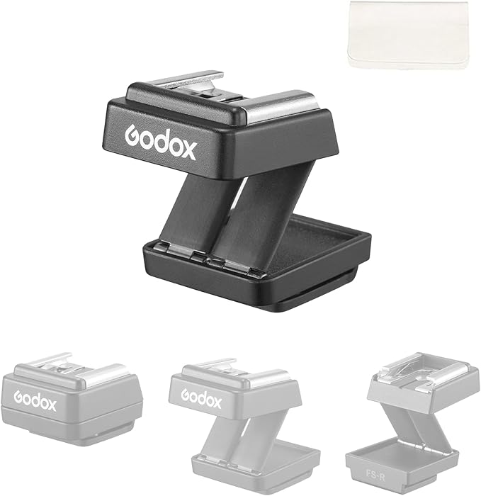 Godox FS-R Single Contact Folding Hot Shoe Riser, HotShoe Extender Mount Adapter Compatible with iM30, iM20, iM22 for Flexible Flash Positioning by GODOX
