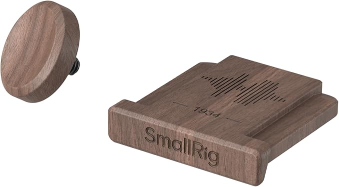 SmallRig Walnut Hot Shoe Cover with Shutter Button Cap for FUJIFILM X100VI / X100V / X-T30 III / X-T30 II / X-T30 / X-M5 / X-E5 / X-E4 / X-E3 / X-T50 / X-T5 / X-T4 / X-T3 / X-Pro3/ X100F by SmallRig