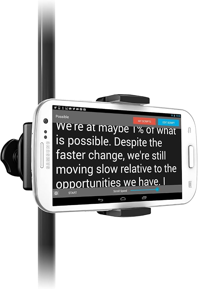 IK Multimedia iKlip Xpand Mini mic Stand Phone Holder, Compatible with iPhone & Android Smartphones 3.5" to 6", with Adjustable 360° Swivel - Image 6