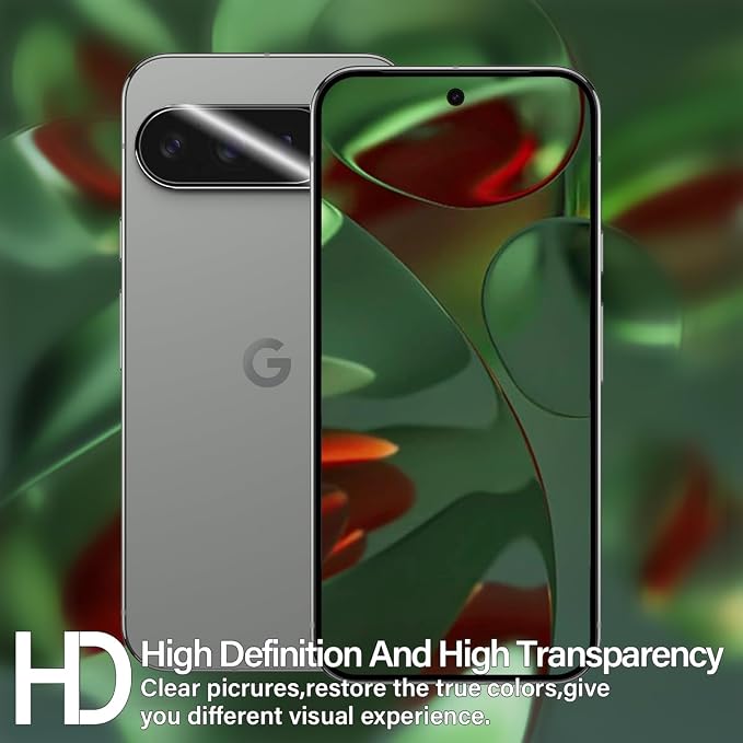BIGFACE for Pixel 9 Pro Tempered Glass Screen Protector + Camera Lens Protector [ 2 + 2 Pack ][Ultrasonic Fingerprint Unlock] [Anti-Scratch] [Case Friendly] Clear HD Protective Film for Pixel 9 Pro 5G - Image 6