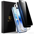 UNBREAKcable Privacy Screen Protector for iPhone 17, 2-Pack | True 28° Anti-Spy, Shatterproof Tempered Glass, 9H Hardness, Easy Install, Bubble-Free, Anti-Scratch, Case Friendly by UNBREAKcable