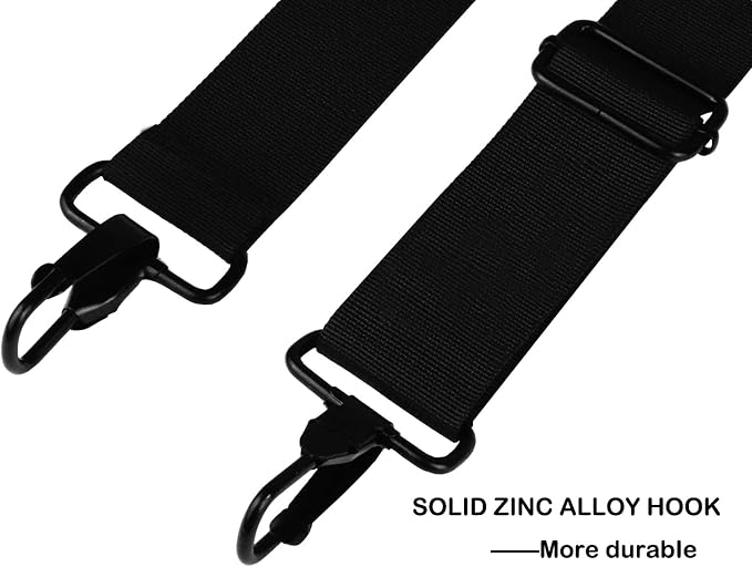 Shoulder Strap, Durable 55" Universal Replacement Laptop Shoulder Strap | 55 In Shoulder Strap Adjustable Comfortable Belt with Metal Hooks for Briefcase, Messenger Bag, Luggage/Duffel/Camera - Image 3
