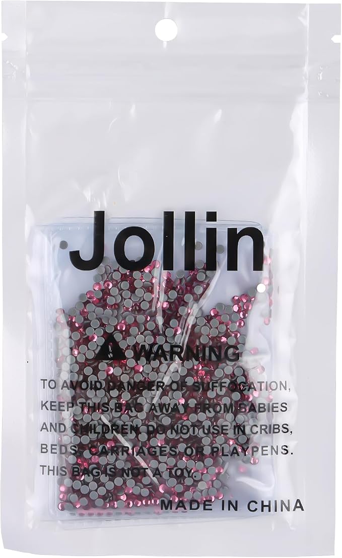Jollin Hotfix Rhinestones Flatback Crystal Gems 2.4mm SS8, Rose | 2880pcs Hot Fix Crystals Glass Rhinestones for Bedazzling, Crafting, Clothes, Shoes & Accessories DIY Decoration - Image 7