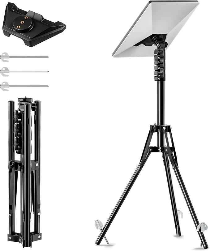 UBeesize Starlink Mini Tripod Mount, 63" Tripod Stand with Ground Stakes | Adjustable Height and Angle, With Pipe Adapter, Designed for Starlink Mini Setups at Camping, RV Travel and Outdoors by UBeesize