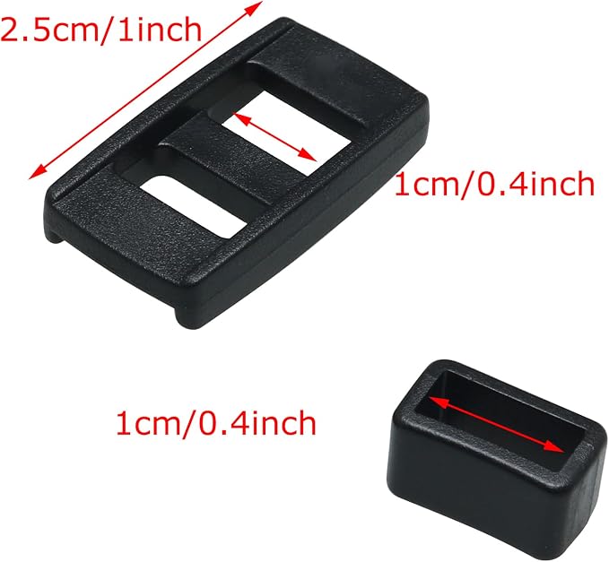 MEETOOT 4PCS Camera Strap Adjust Buckle with Plastic Bracket for Camera Straps Luggage Accessories - Image 3