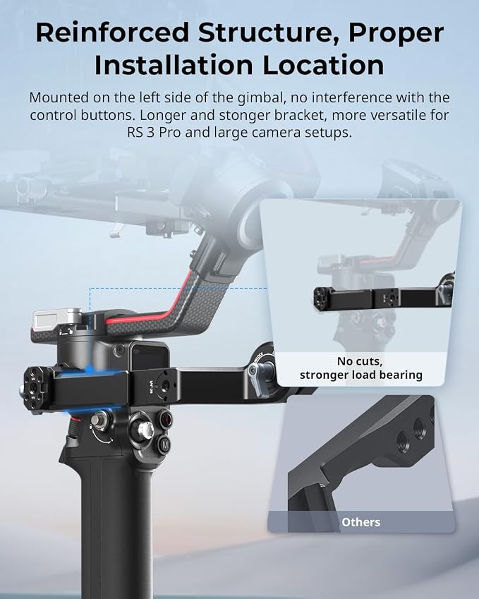 SmallRig Sling Handle Gimbal Handgrip for DJI RS, 180° Adjustable Grip | for DJI RS 2 /RSC 2 /RS 3 /RS 3 Pro /RS 3 Mini /RS 4 /RS 4 Pro /RS 4 Mini /RS 5, for Low Angle Shots, with QD Socket - Image 6