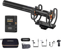 COMICA CVM-VM30 2.4G Super Cardioid Wireless Shotgun Microphone for Camera | Condenser Microphone for Smartphone, and PC with 75/150Hz, Universal Video Microphone for Filmmakers, Vloggers by COMICA