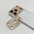 2 Pack Glitter Camera Lens Cover Protector for iPhone 17 Pro，Metal Bling Diamond Camera Lens Cover Sticker Protector (for iPhone 17Pro-Rose gold) by GSRYPC