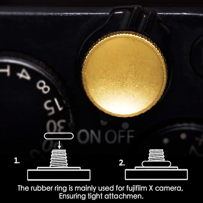 Fuji Shutter Release Button Accessories-Fujifilm Camera Soft Shutter Button | Gold Shutter Button For Canon Nikon Leica Film X100vi X100v X100Ff Xt5 Xt4 Xt3 Xt2 Xt30 Xt20 Xt10 Xpro3 Xpro2 Xpro1 - Image 3
