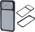 PGYTECH ProShot Phone Case for iPhone 17 Pro Max, Aluminum Alloy Protective | with 4 Expansion Ports, 3 Strap Holes & Silicone Liner Have 67mm Filter Adapter Ring Backplate, for Heat Dissipation, Black by PGYTECH-US